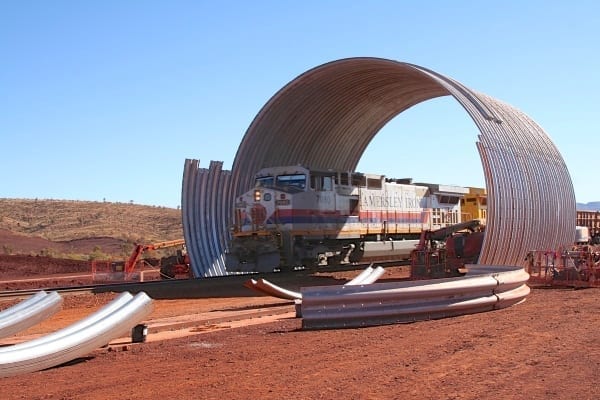 heavy haul road, haul road crossing, supercor, tunnel, rail, train