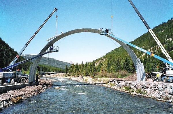 construction, heavy haul road, largest arch