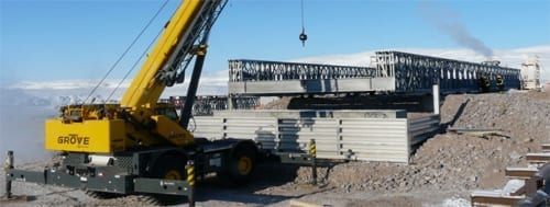 bridges, abutments, prefabricated, mining, installation, construction