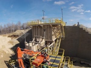 mining, crusher wall, construction