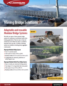 Algonquin Mining Bridge Solutions