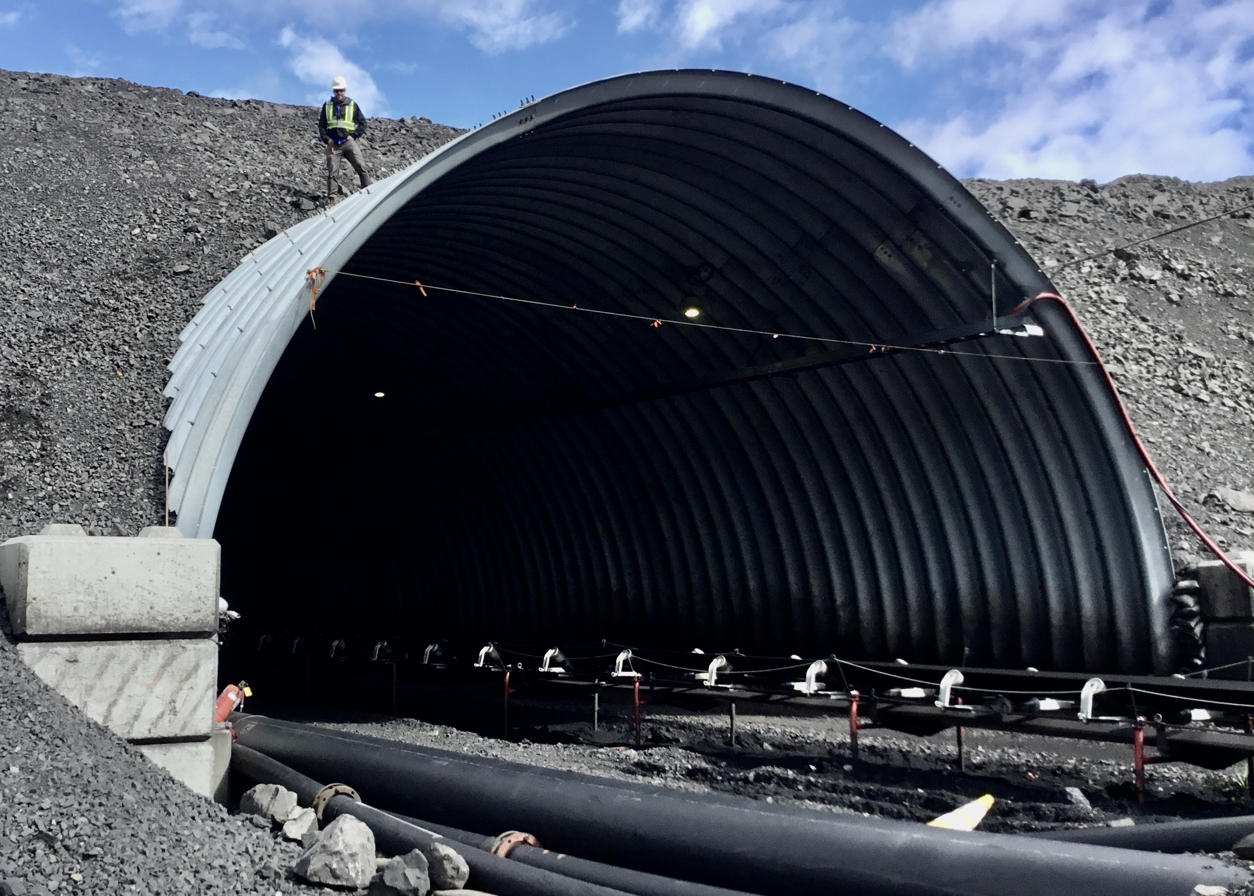 Angled view of Ultra-Cor conveyor crossing